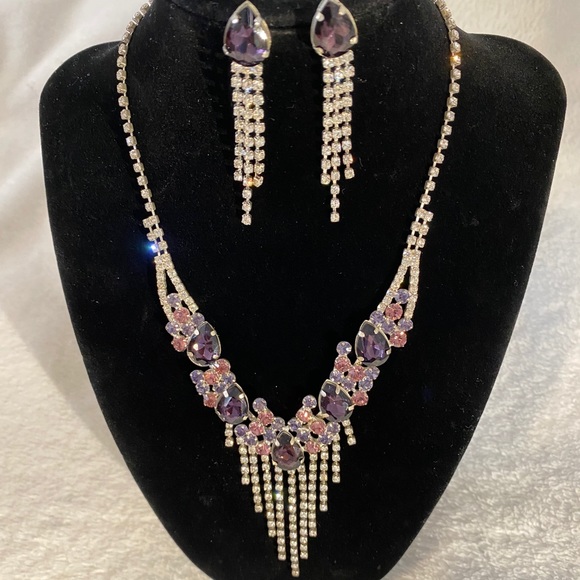 Cocktail Necklace/Earrings Set - Picture 4 of 9